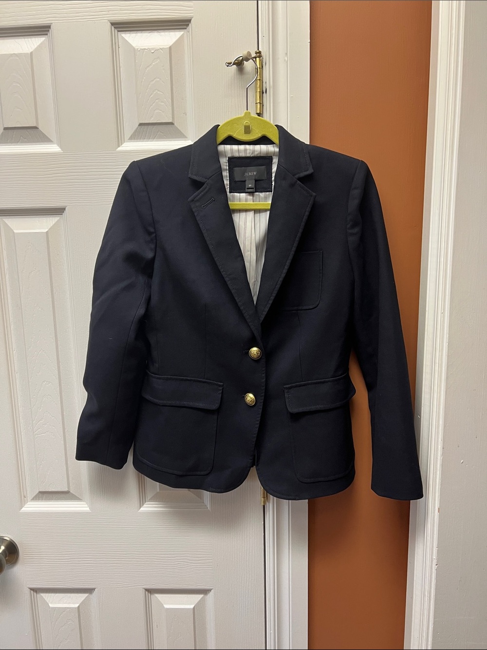 J. Crew Navy Blazer with Gold Buttons